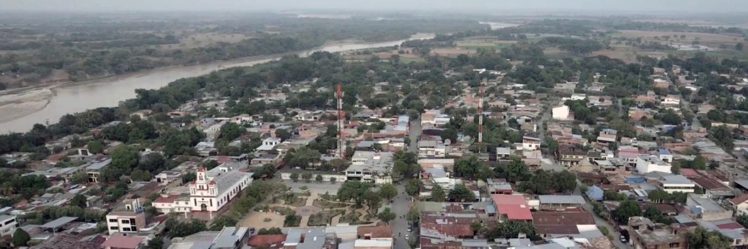 Imagen aérea de Saldaña, Tolima