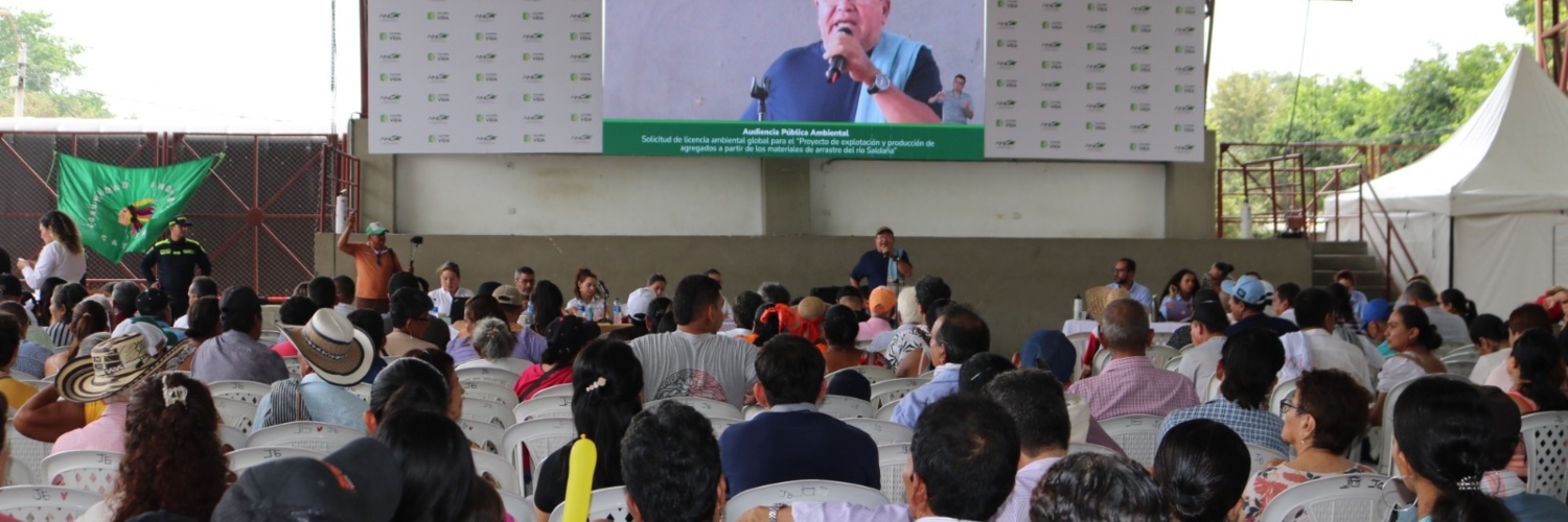Imagen de la Audiencia Pública Ambiental en Saldaña, Tolima